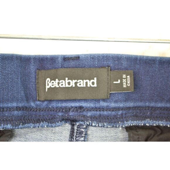 Betabrand Women's Large Blue Yoga Denim Pull On Jeans - Picture 6 of 11